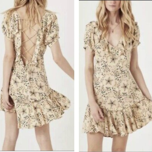 SPELL & The Gypsy Dresses & Skirts - SPELL & The Gypsy Cream Celestial Star Mini Dress NWOT